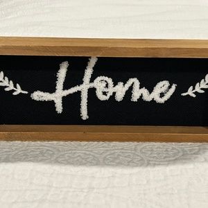 Home black white box sign decor farmhouse